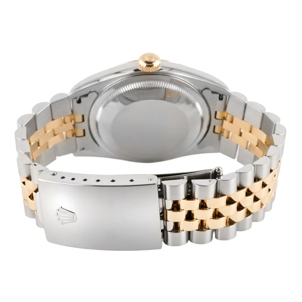 Rolex Datejust Stainless Steel and Yellow Gold Champagne Diamond Dial 16233