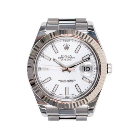 Rolex Datejust II White Gold/Stainless Steel White Dial 116334