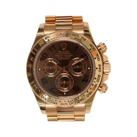 Rolex Daytona Rose Gold Chocolate Arabic Dial 116505