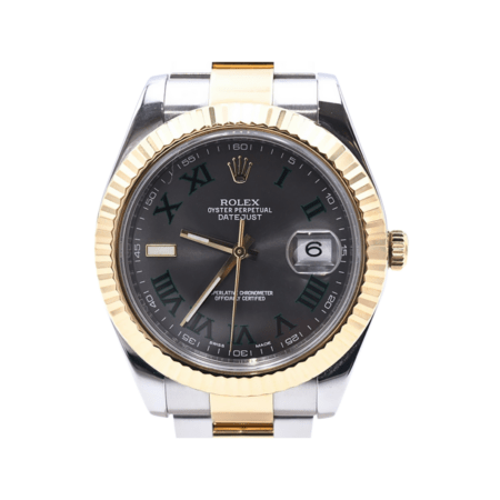 Rolex Datejust II Stainless Steel and Yellow Gold Wimbledon Roman Dial 116333