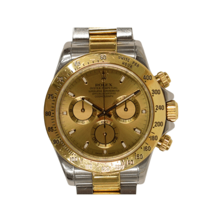 Rolex Daytona Stainless Steel and Yellow Gold Champagne Dial 116523