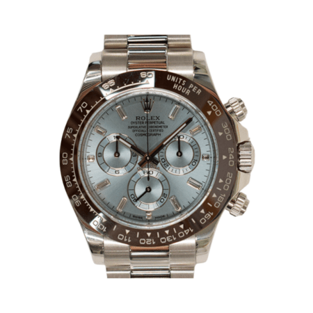 Rolex Daytona Platinum Ice Blue Diamond Dial 116506