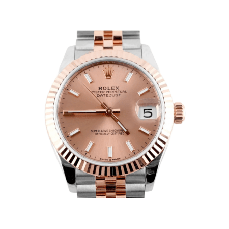 Rolex Datejust Stainless Steel and Rose Gold Pink Dial 278271