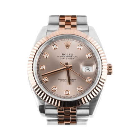 Rolex Datejust Stainless Steel and Rose Gold Sundust Diamond Dial 126331