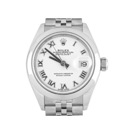 Rolex Lady-Datejust Stainless Steel White Roman Dial 279160