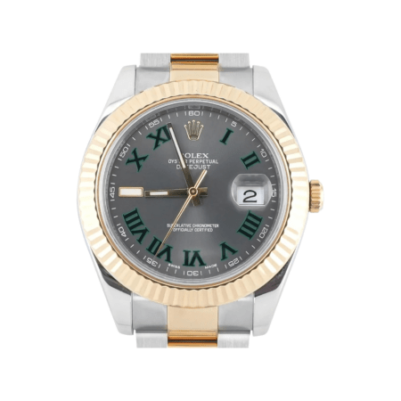 Rolex Datejust II Stainless Steel and Yellow Gold Wimbledon Roman Dial 116333