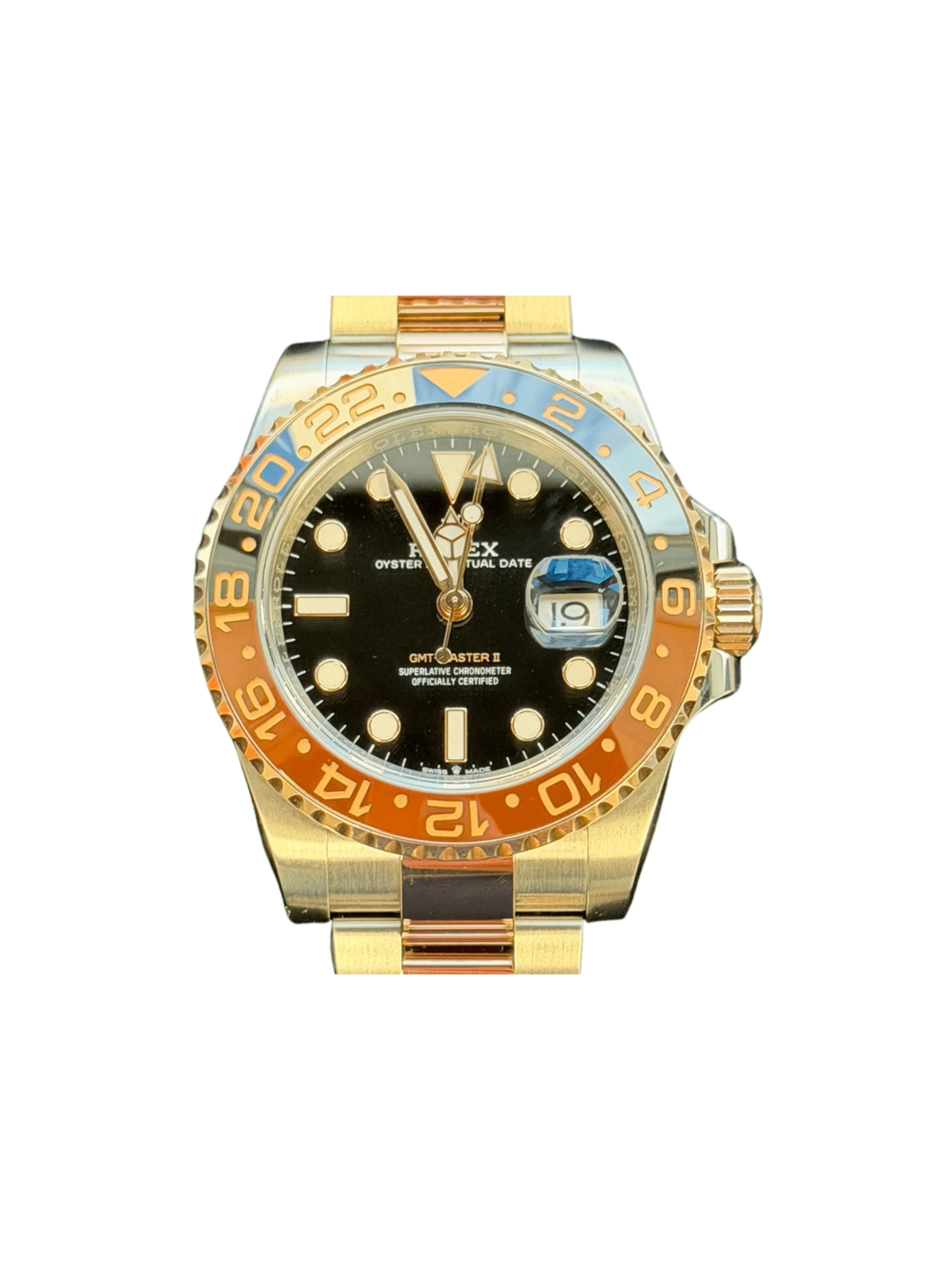 Rolex GMT-Master II "Root Beer" Stainless Steel and Rose Gold Black Dial 126711CHNR