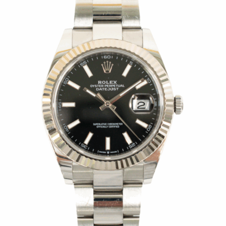 Rolex Datejust 41 Stainless Steel Black Dial 126334 Bracelet
