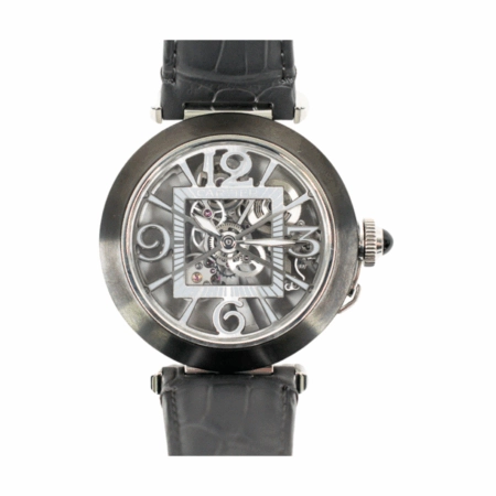 Cartier Pasha De Stainless Steel Skeleton Dial WHPA0017