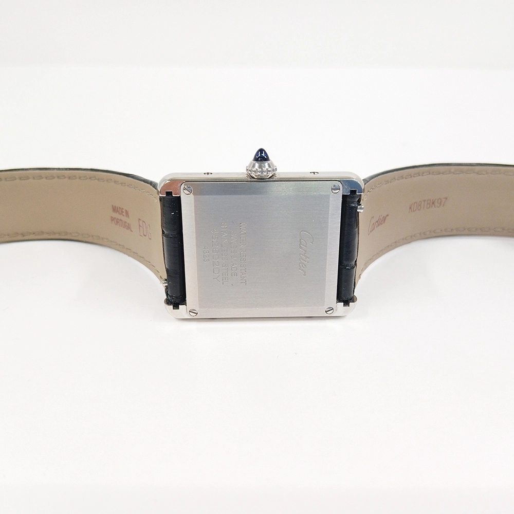 Cartier Tank Must Stainless Steel Black Dial WSTA0072