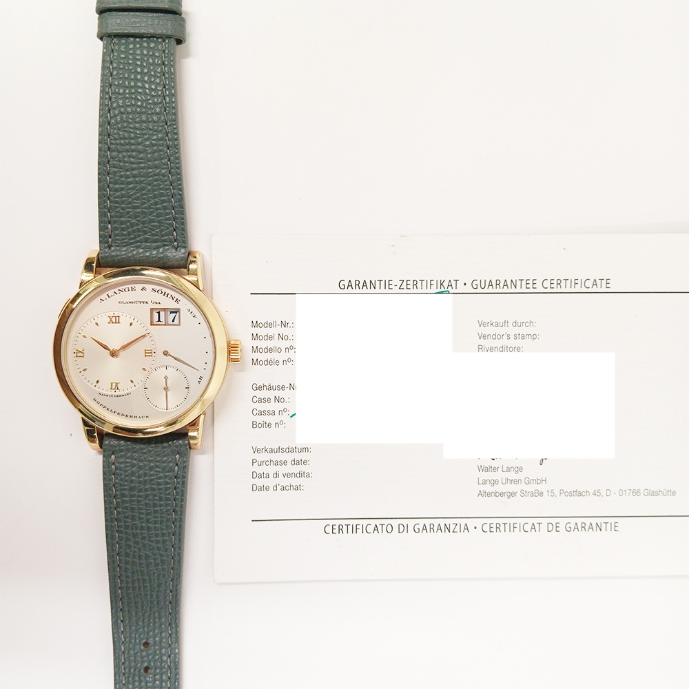 A. Lange & Söhne Lange 1 Yellow Gold Silver Dial 101.021