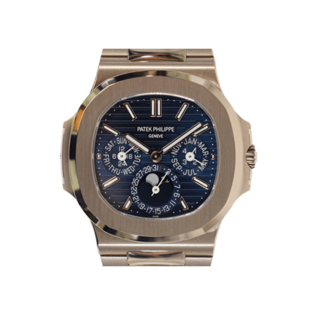 Patek Philippe Nautilus White Gold Blue Stick Dial 5740/1G-001