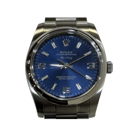 Rolex Air-King Stainless Steel Blue Dial 114200