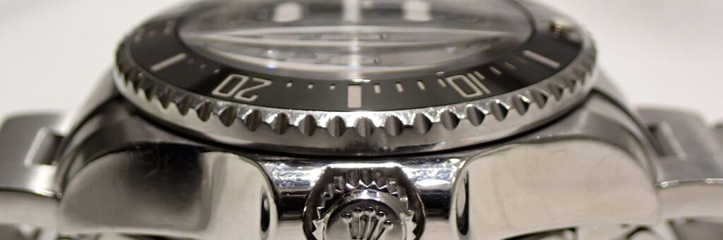Rolex Sea Dweller lying on a flat surface