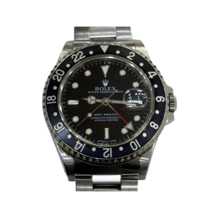 Rolex GMT-Master I Transitional Stainless Steel Black Dial 16700
