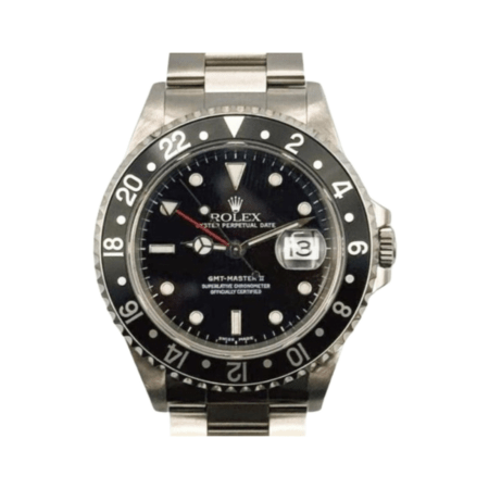 Rolex GMT-Master II Stainless Steel "Coke" Black Dial 16710