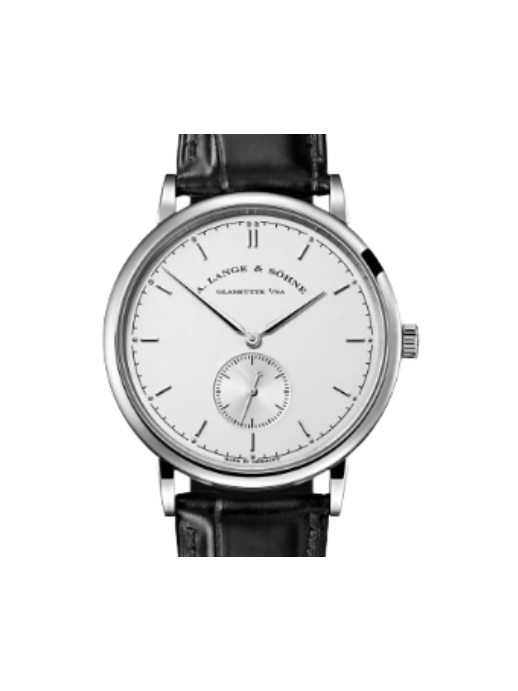 A. Lange & Söhne Saxonia White Gold Silver Stick Dial 216.026