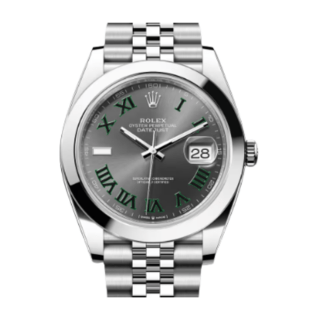 Rolex Datejust 41 Stainless Steel Wimbledon Roman Dial 126300
