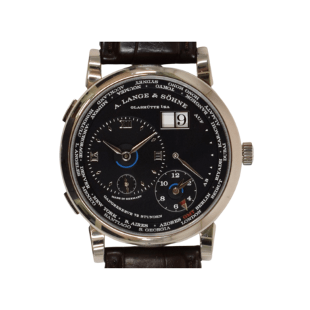 A. Lange & Söhne Lange 1 Time Zone White Gold Black Dial 136.029