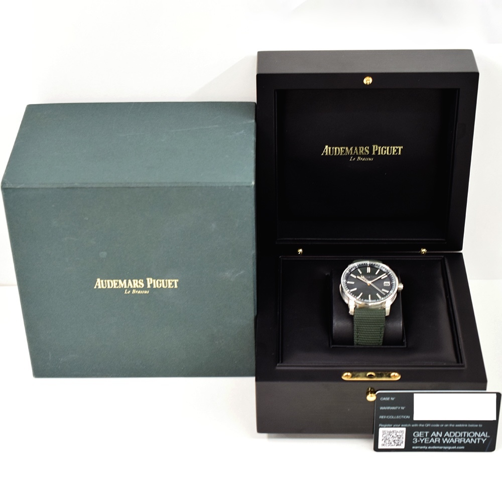 Audemars Piguet Code 11.59 Stainless Steel Green Stick Dial 15210ST.OO.A056KB.01
