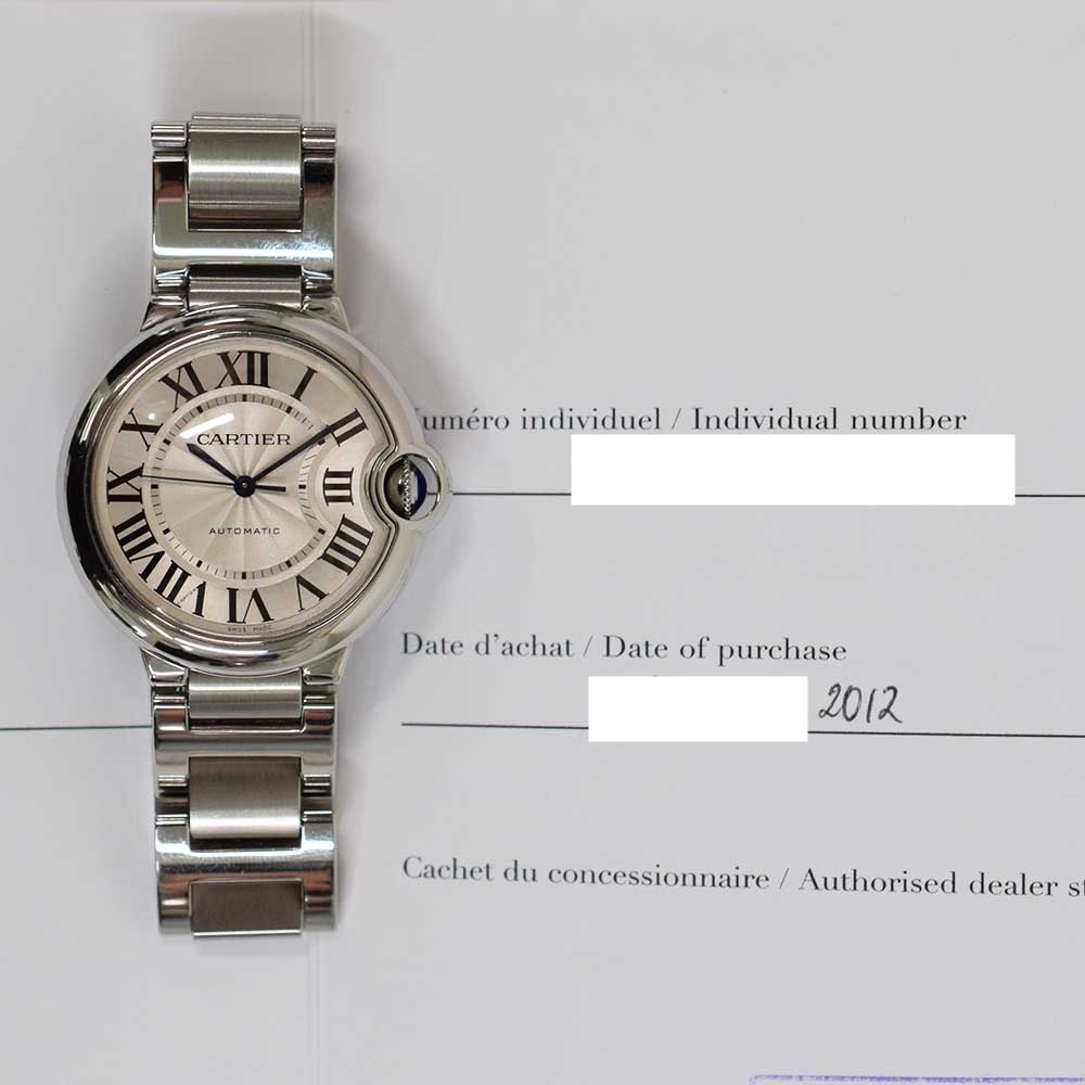 Cartier Ballon Bleu Stainless Steel Silver Roman Dial W6920046