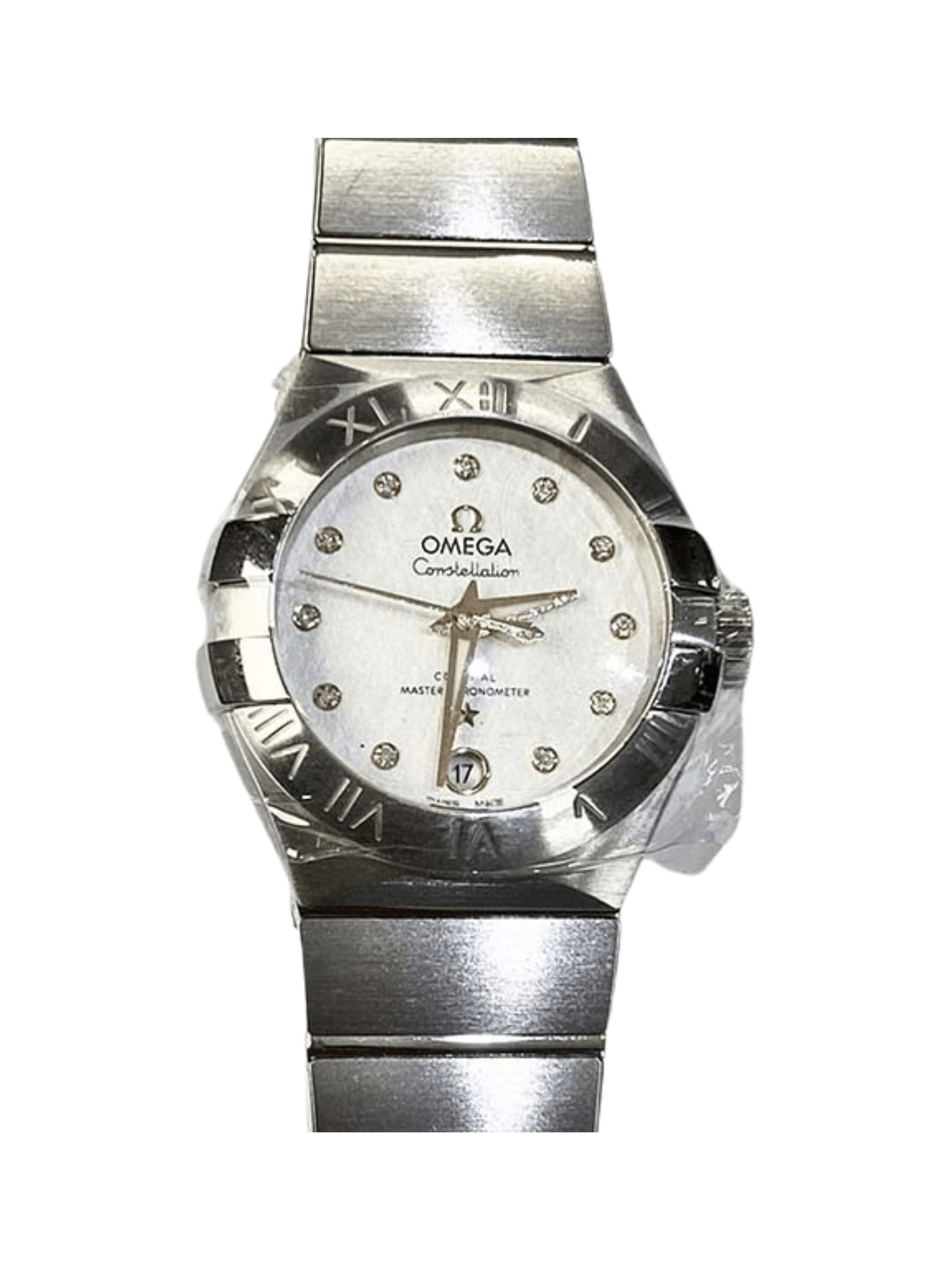 Omega Constellation Stainless Steel Silver Diamond Dial 127.10.27.20.52.001