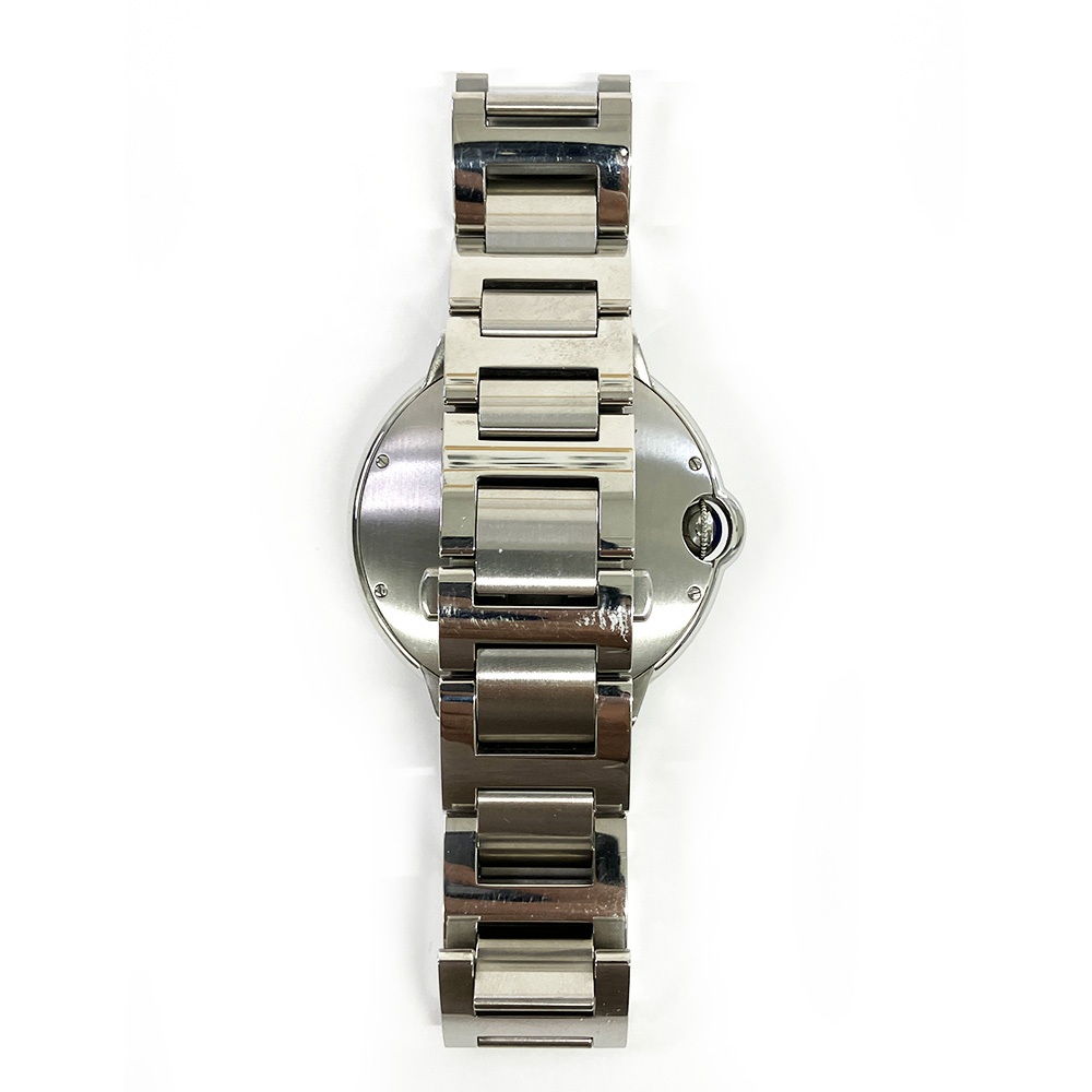 Cartier Ballon Bleu 42mm Steel Silver Roman Dial W69012Z4 Bracelet