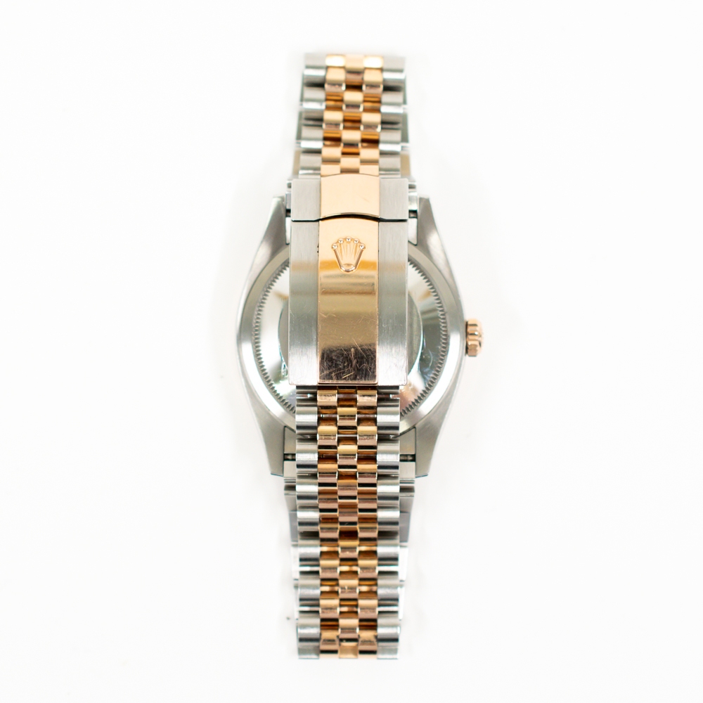 The Rolex Datejust 36 Steel and Rose Gold Silver Fluted Diamond 126231G