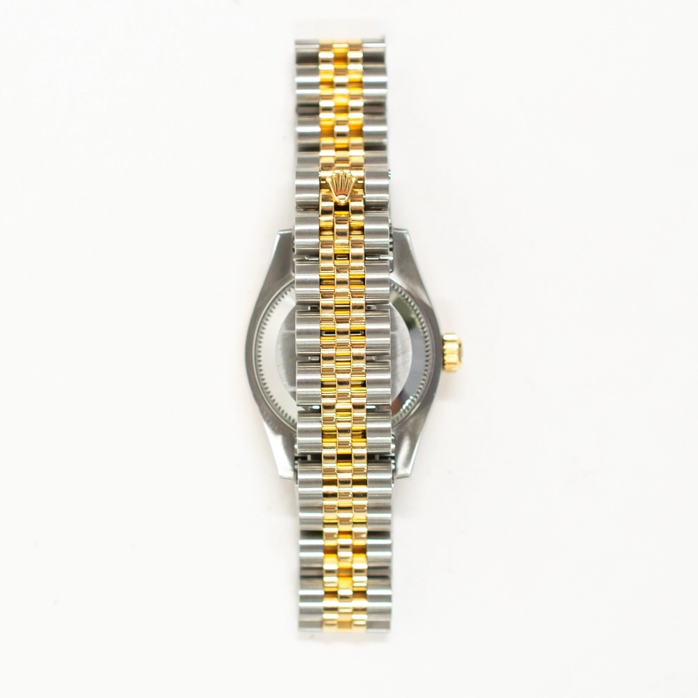Rolex Lady-Datejust 26mm Stainless Steel/Yellow Gold White MOP Emerald Dial 179173NGE