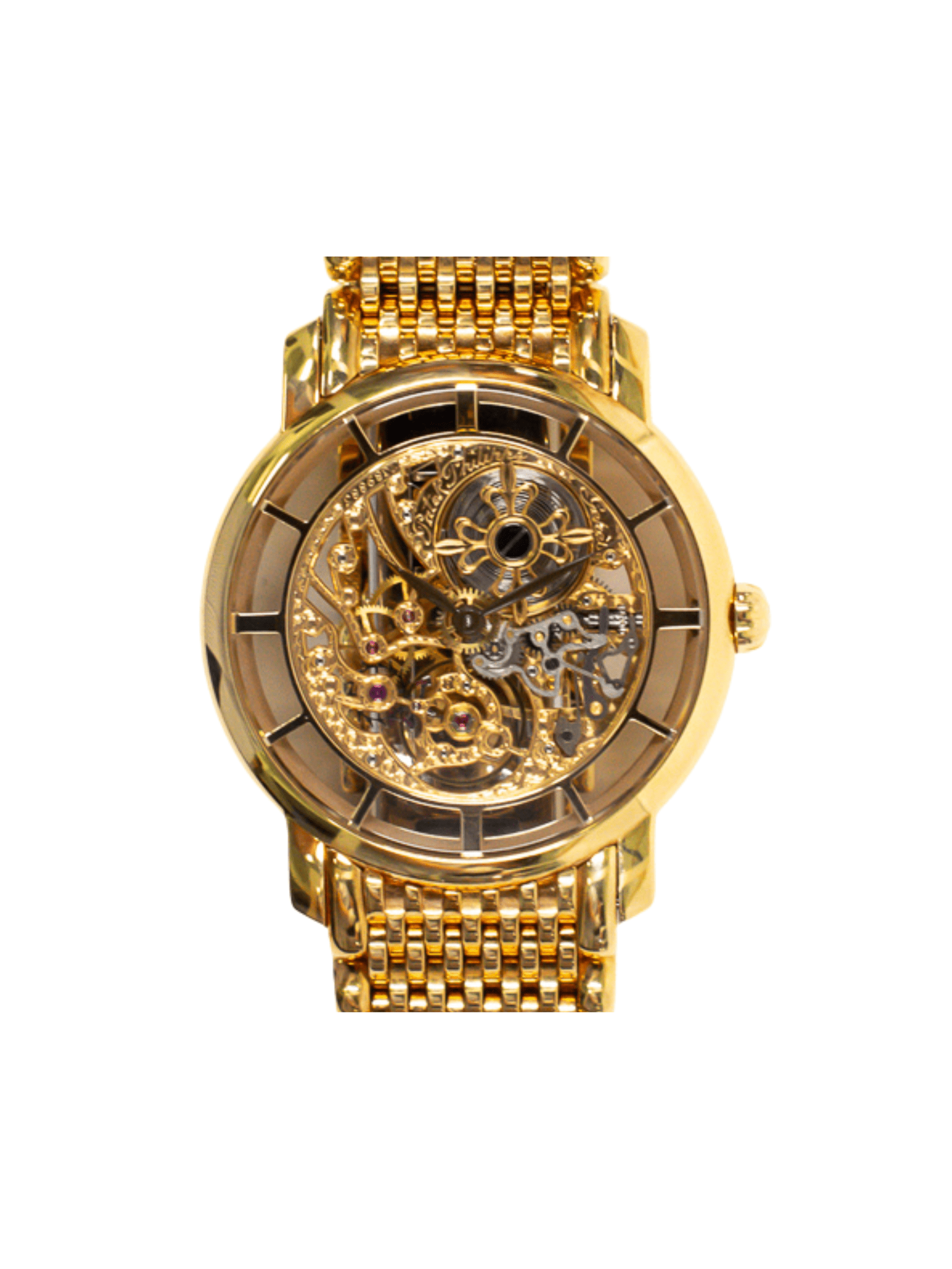 Patek Philippe Calatrava Complications Yellow Gold Skeleton Dial 7180/1J-001