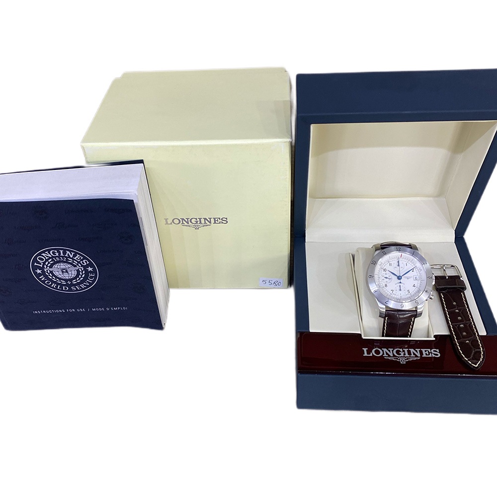 Longines Heritage Chronograph Stainless Steel Silver Arabic Dial L2.741.4.73.2