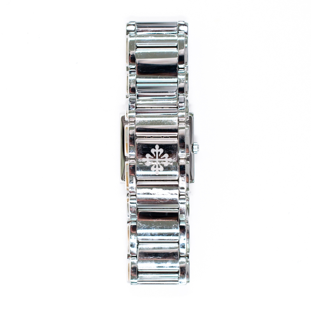 Patek Philippe Twenty~4 Stainless Steel Diamond Bezel Blue Dial 4910/1200A-001