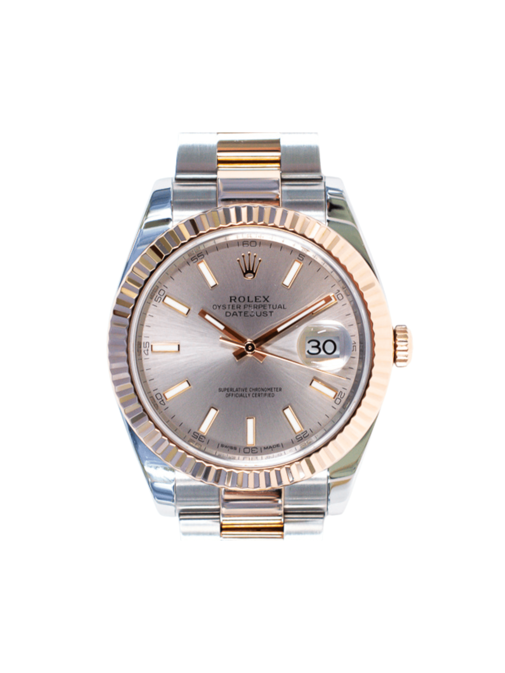 Rolex Datejust 41 Stainless Steel and Rose Gold Sundust Dial 126331