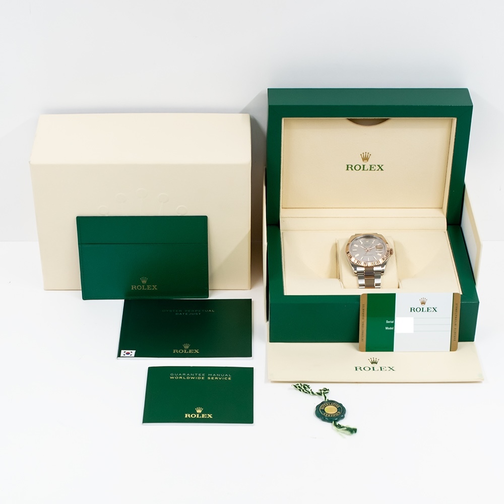 Rolex Datejust 41 Stainless Steel and Rose Gold Sundust Dial 126331