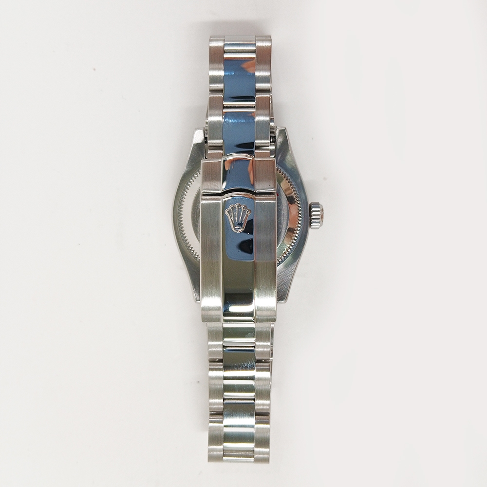 Rolex Lady-Datejust Stainless Steel Black Stick Dial 179160