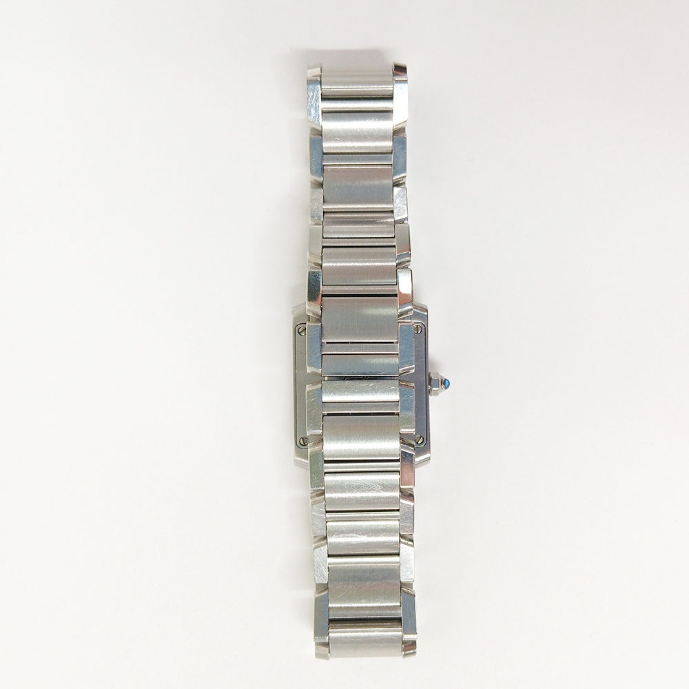 Cartier Tank Francaise Stainless Steel White Roman Dial W51008Q3