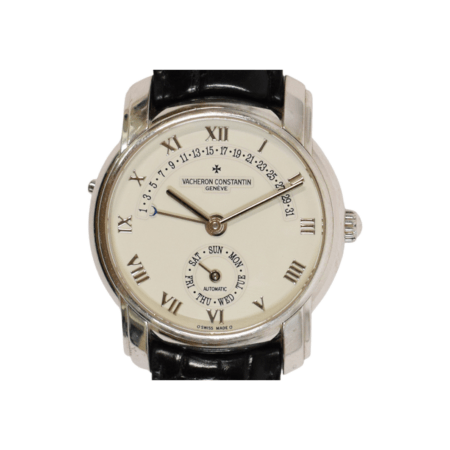 Vacheron Constantin 31 Day Retrograde 37mm White Gold White Roman Dial 47245/000G