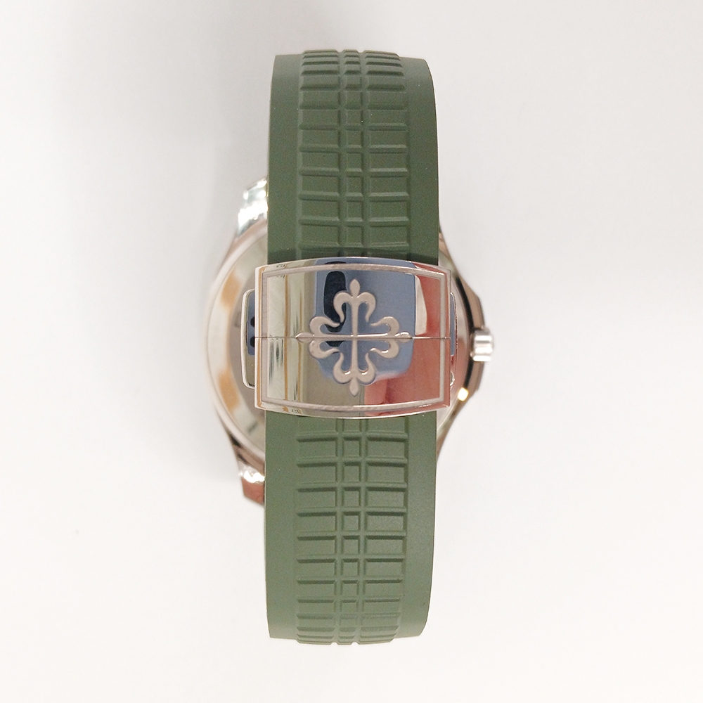 Patek Philippe Aquanaut White Gold Green Arabic Dial 5168G-010