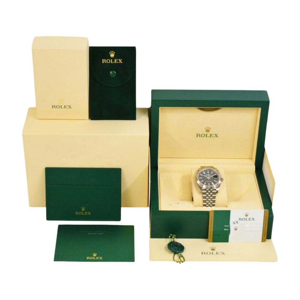 Rolex Datejust 41 Stainless Steel/ White Gold Black Dial 126334