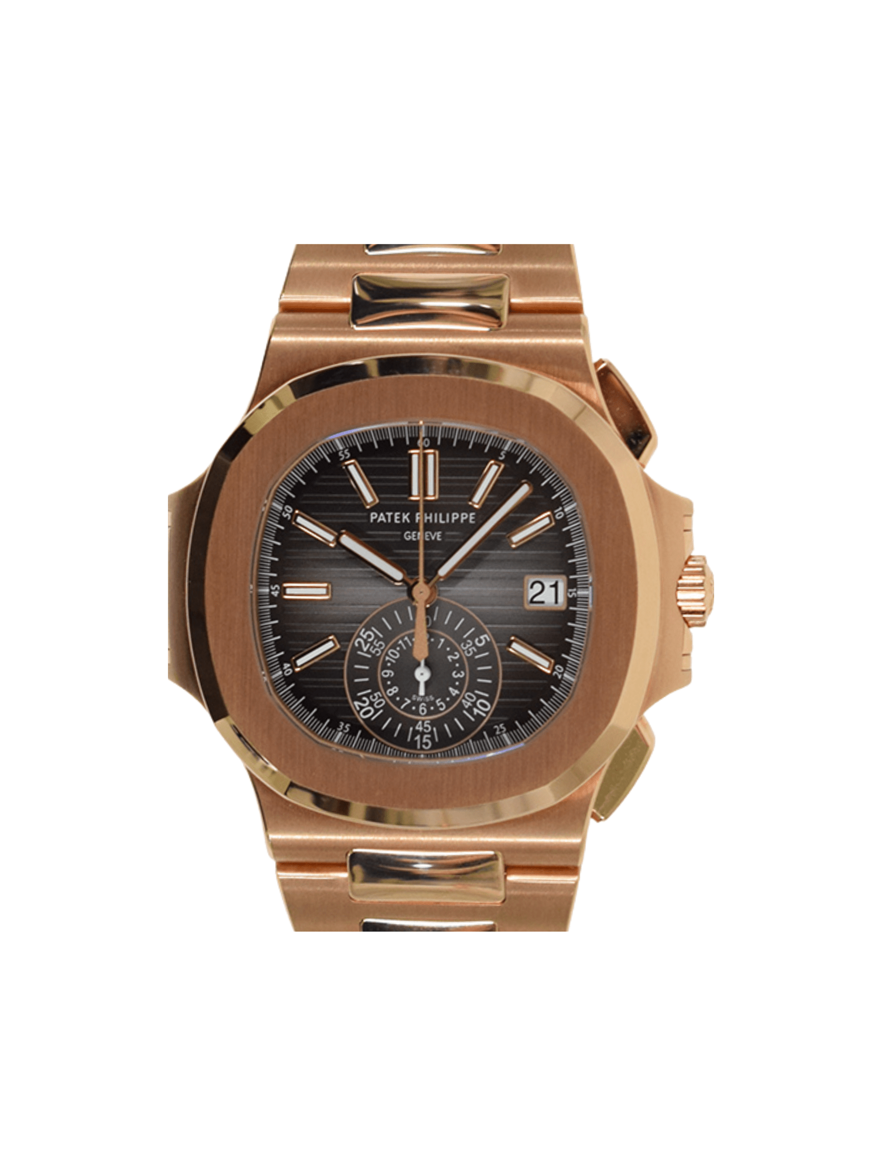 Patek Philippe Nautilus Chronograph Rose Gold Black Dial 5980/1R-001