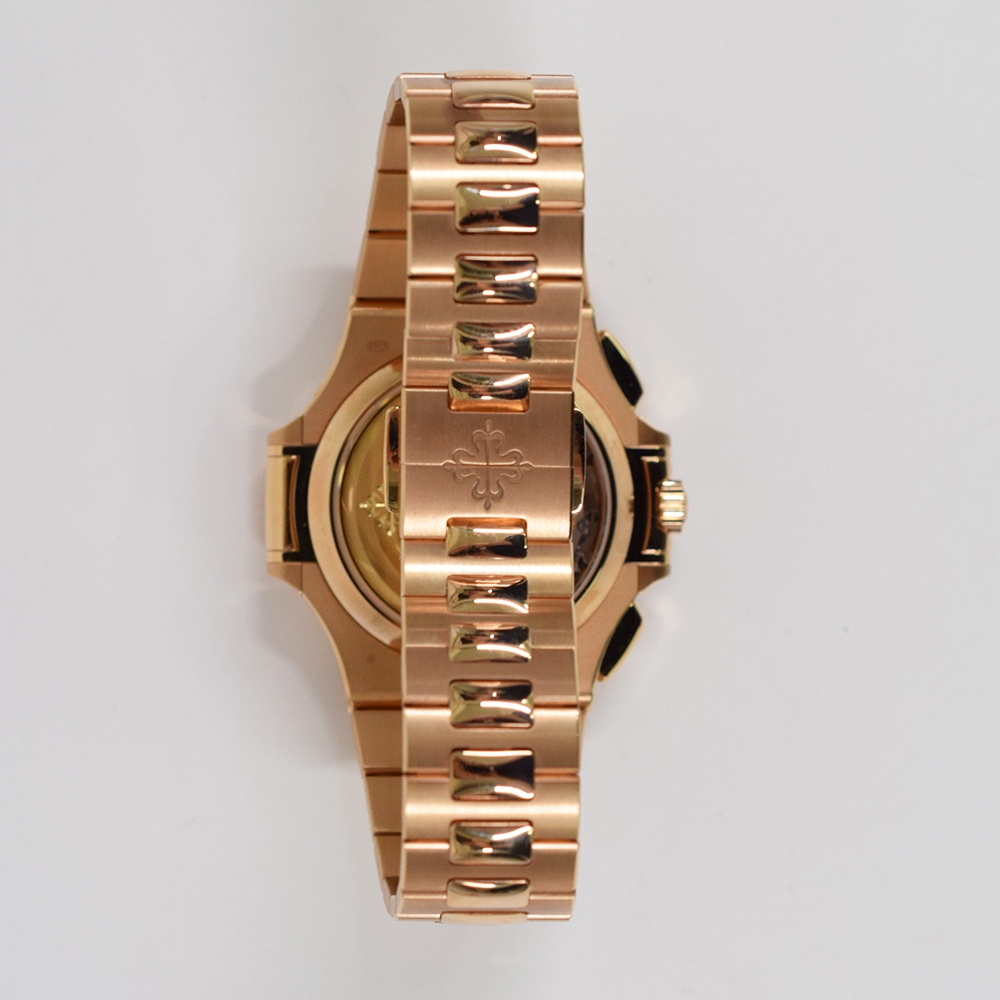 Patek Philippe Nautilus Chronograph Rose Gold Black Dial 5980/1R-001