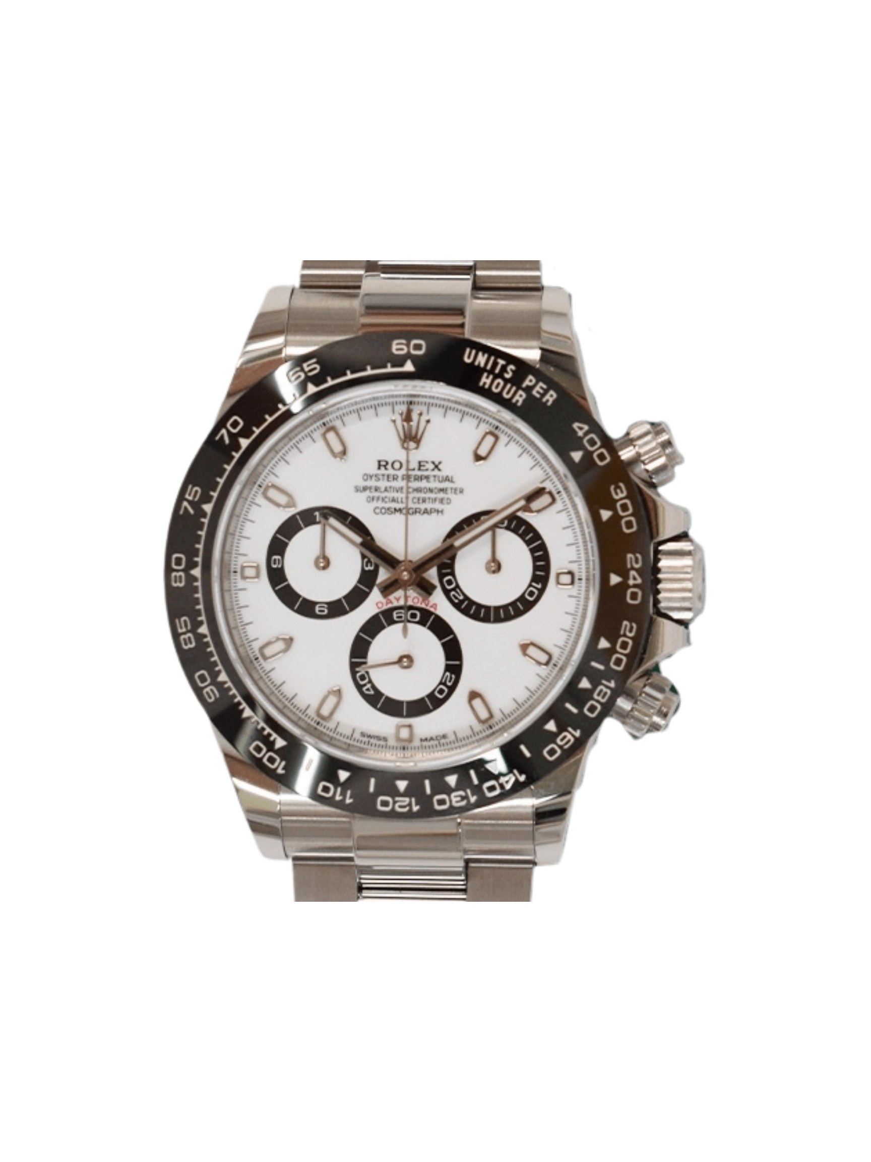 Rolex Daytona Stainless Steel Ceramic Bezel White Dial 116500LN