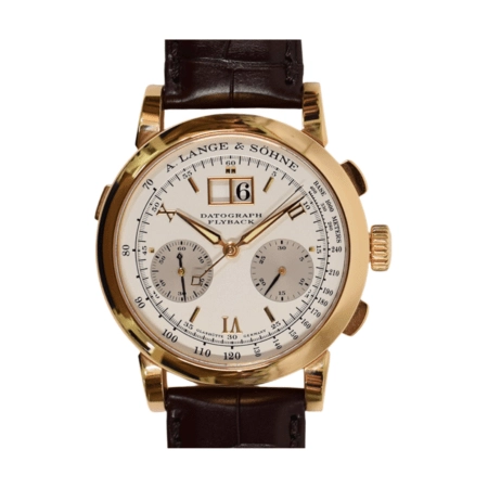 A. Lange & Söhne Saxonia Datograph Rose Gold White Roman Dial 403.032