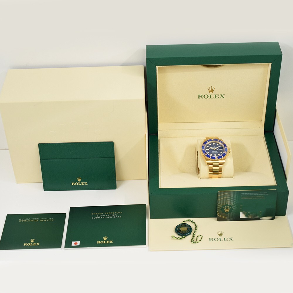 Rolex Submariner Date Blue Bezel Yellow Gold Blue Dial 126618LB