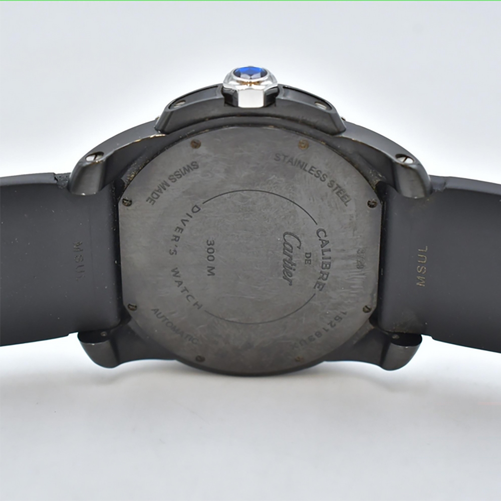 Cartier Calibre De Cartier Diver ADLC-Coated Stainless Steel Black Roman Dial WSCA0006