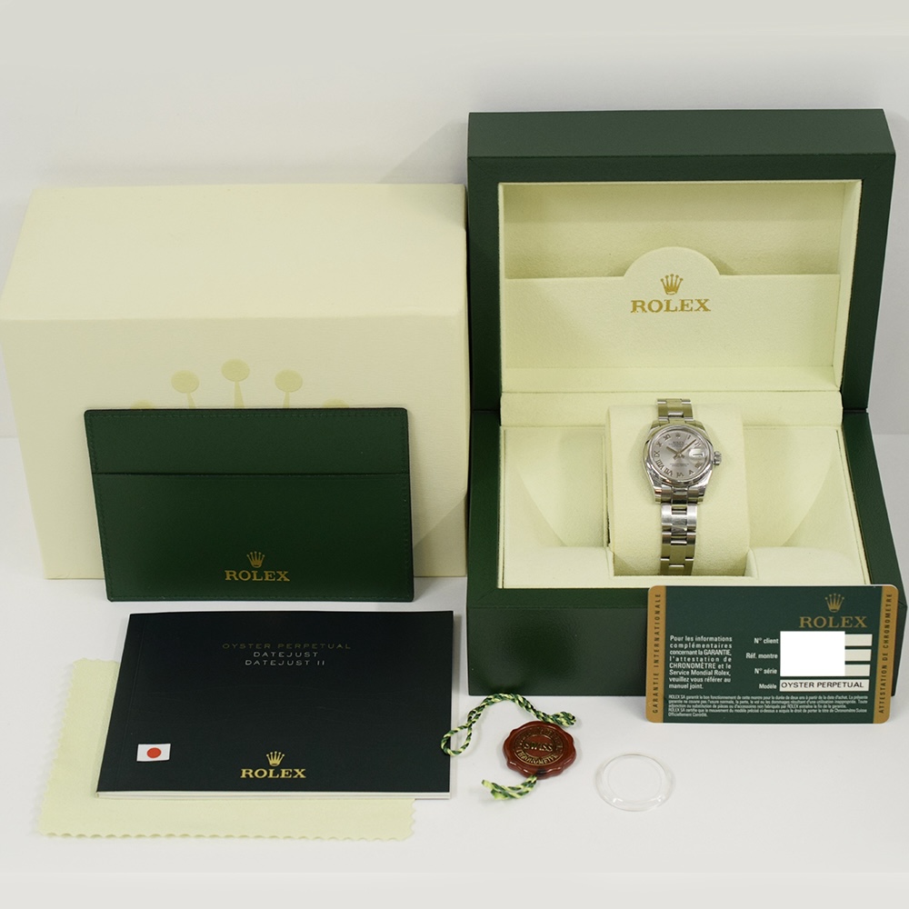 Rolex Lady-Datejust Stainless Steel Silver Roman Dial 179160