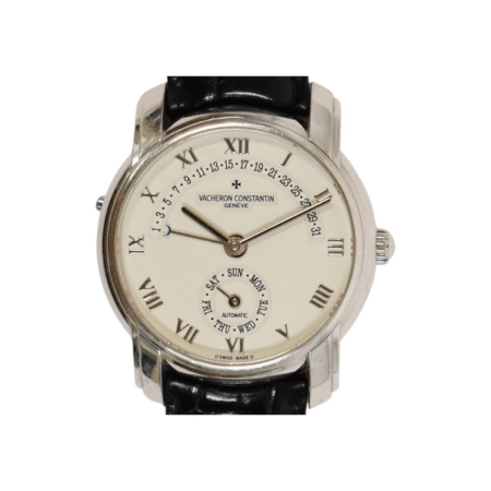 Vacheron Constantin 31 Day Retrograde 37mm White Gold White Roman Dial 47245/000G