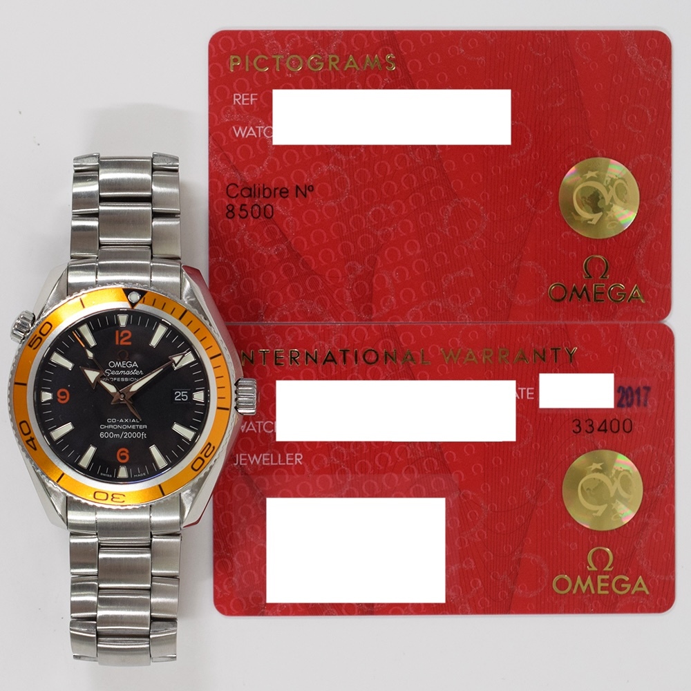 Omega Seamaster Planet Ocean Stainless Steel Orange Bezel Black Dial 232.30.42.21.01.002