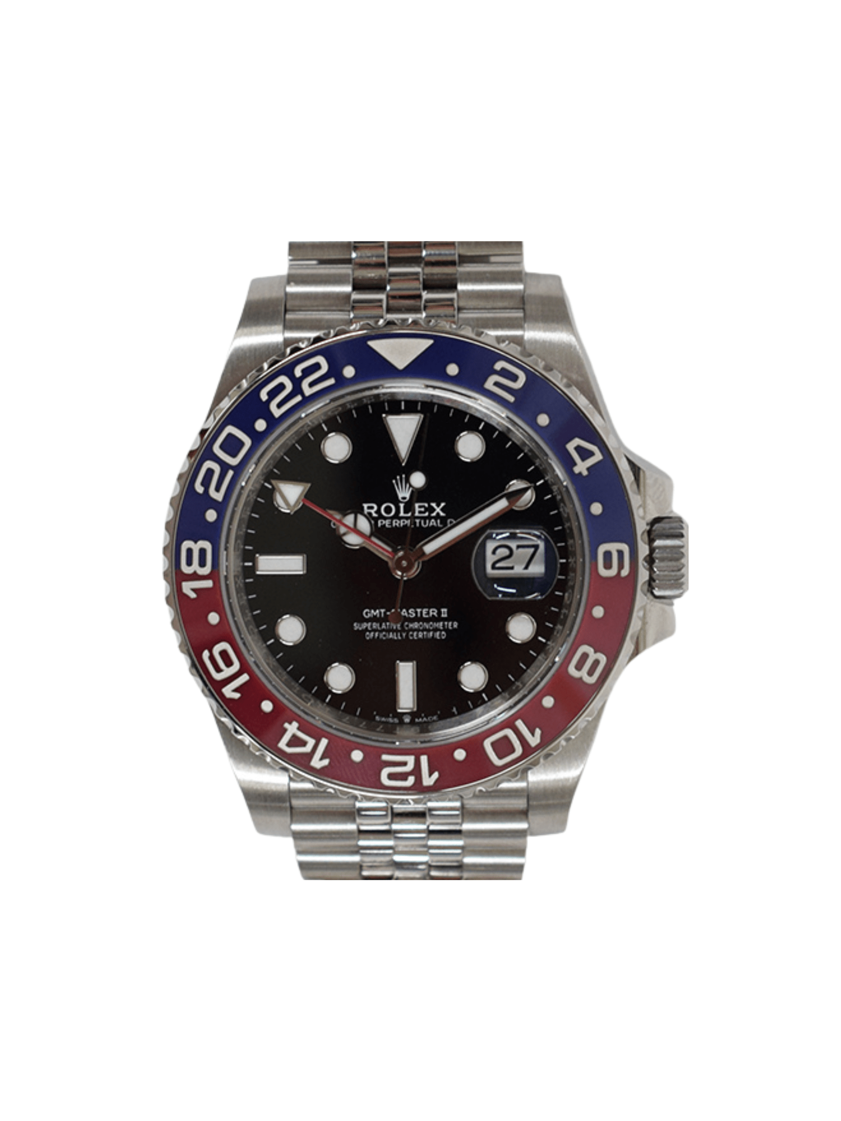 Rolex GMT-Master II "Pepsi" Stainless Steel Black Dial 126710BLRO