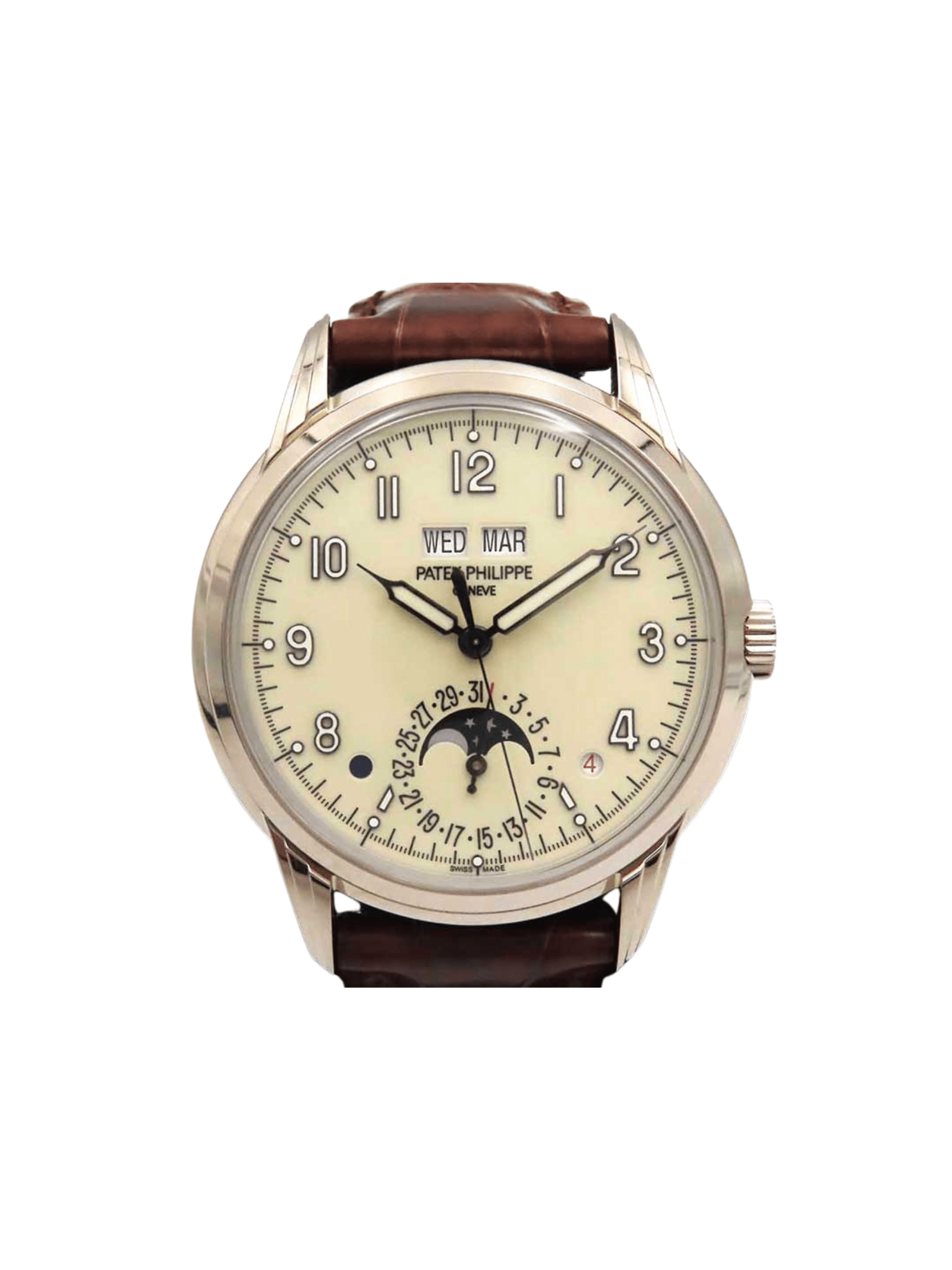 Patek Philippe Perpetual Calendar White Gold Ivory Arabic Dial 5320G-001